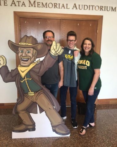 Daniel Buster enrolled at USAO in April of 2019, with the full support of his family behind him, and now he begins the process of goodbye. 