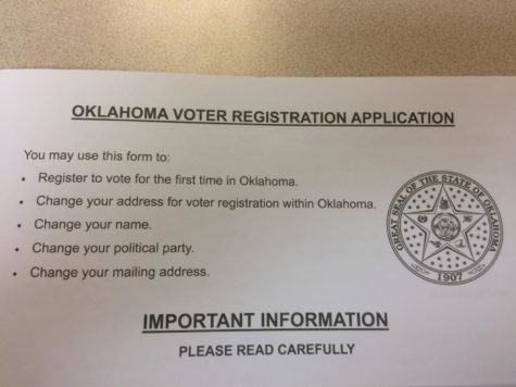 Here is an example of Oklahomas voter registration form. Make sure to fill one out to participate in upcoming elections.