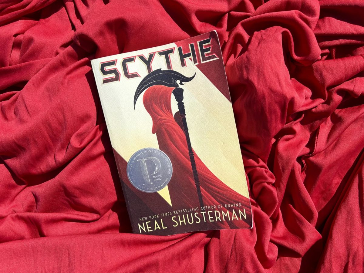 Two teenagers are thrown into the world of Scythes, the people in charge of gleaning or killing their fellow immortal humans in order to slow down overpopulation, in Neal Shustermans book Scyhte.