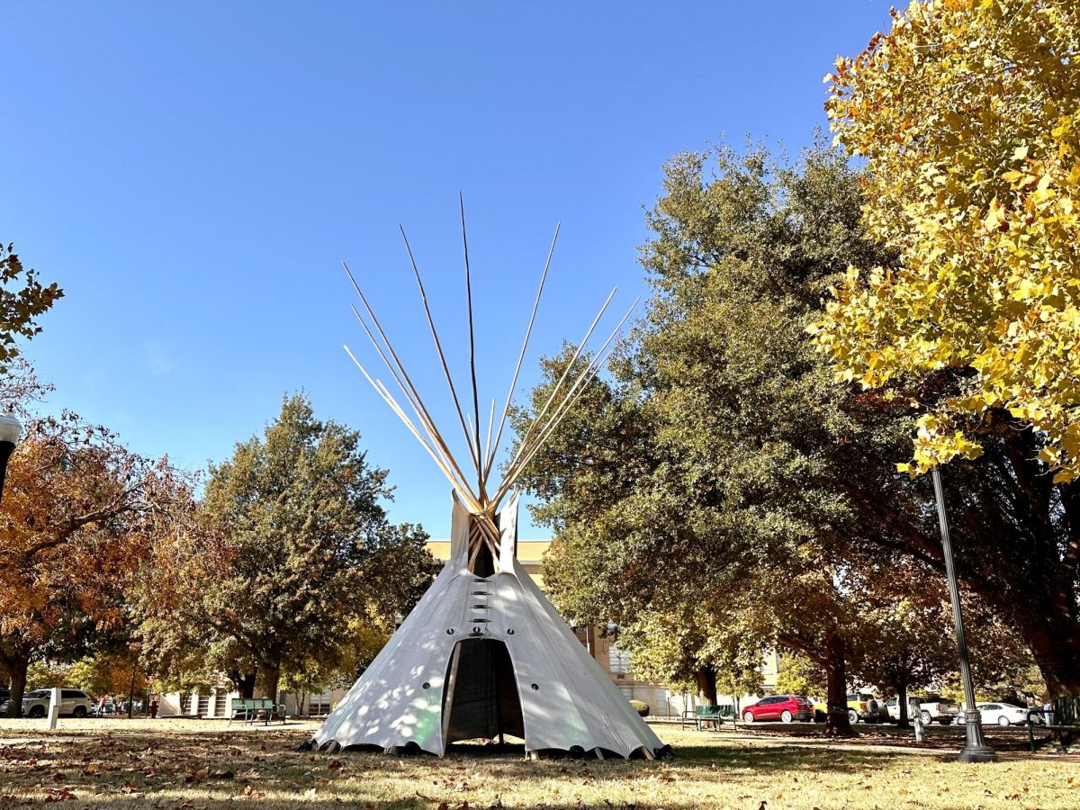 AISA and the campus spent time in early November building a teepee in front of the Te Ata statue in the Oval.