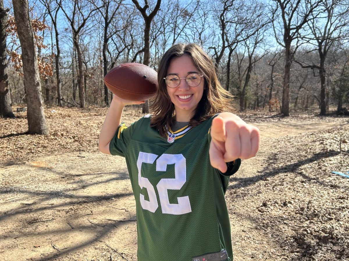 Riley ODell prepares to watch the Green Bay Packers with her boyfriend Gary Jackson this weekend. 