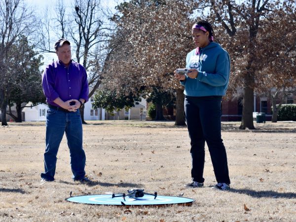 Communication students are navigating to their new home, Canning Hall, similarly to how to how theyre learning to maneuver drones on campus.
