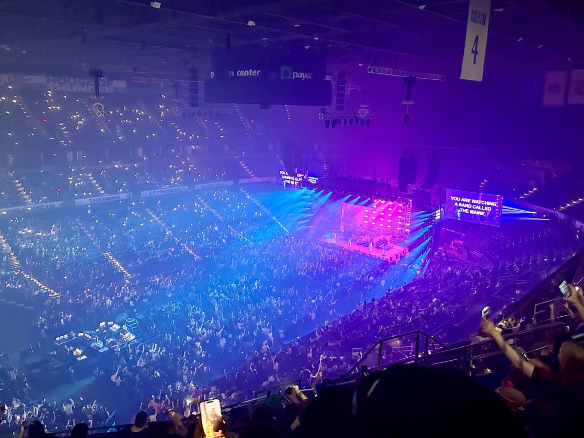 Gary Jackson snapped a photo from his seat at Fall Out Boys concert in OKC in mid-March.