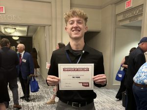 Matthew Yokum, a junior communication major, spent his summer interning for a local newspaper. 