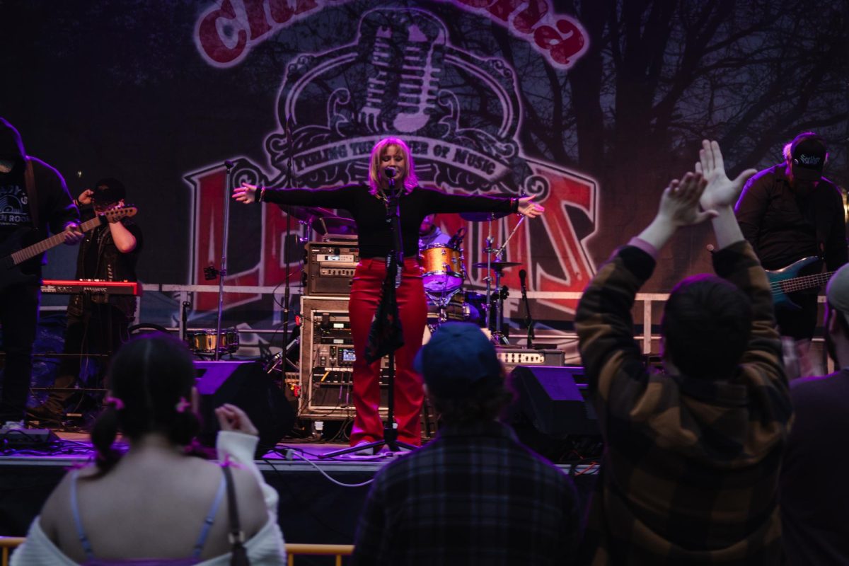 Adara Kay was third in rotation on the main stage. She's been country-rocking since 2018 and her energy brought the crowd to their feet. 